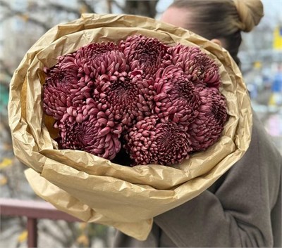 Букет из 9 хризантем 3177