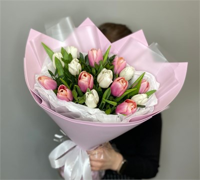 №35 Бело-розовый микс 3378