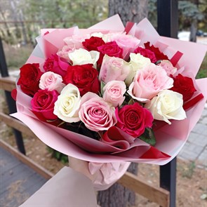 Букет ароматных кенийских роз