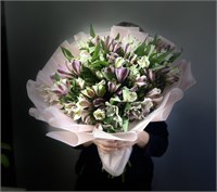 Праздничный букет из альстромерий 2686