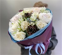 Букет с экзотической эхверией 2801