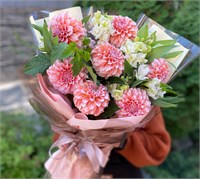 Букет из нежных георгинов 2963