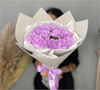 Сиреневый букет из диантусов 3120