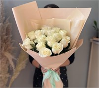 Роза микс 50см в персиковом 3130