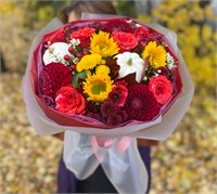 Осенний букет с декоративными тыковками 3161