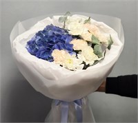 Букет с голубой гортензией 3310