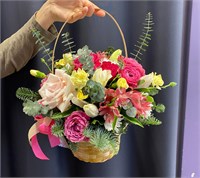 Корзинка с цветами 3329