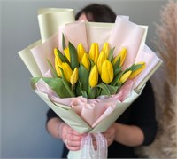 №28 Букет из прекрасных желтых тюльпанов 3352