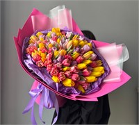 №32 Букет из 101 классического тюльпана 3356