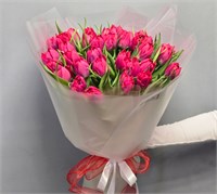 №56 Букет из 35 пионовидных тюльпанов 3399