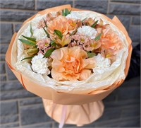 Весенний букет с воздушными розами 3456