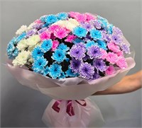 Букет из 17 кустовых хризантем 3555