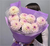 Букет из 9 осенних георгинов 3661