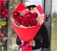 Букет из 7 георгинов 3677