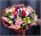 №16 Букет из роз, диантусов, орхидеи, кустовой хризантемы с топпером 3340