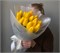 №33 Букет из 15 желтых тюльпанов 3357